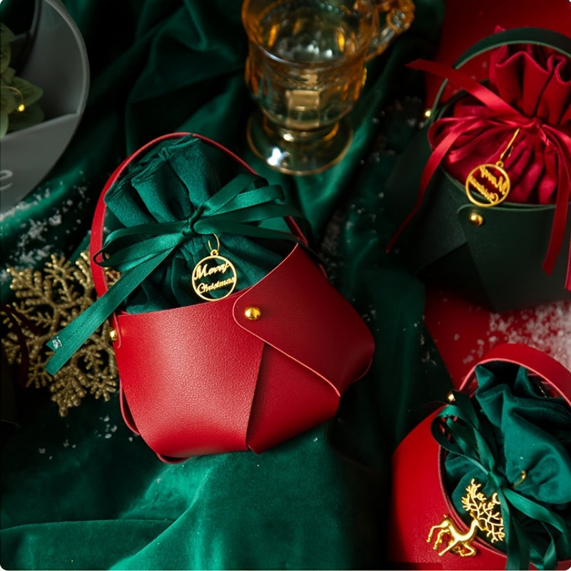 1pc Decorative Gift Bag for Christmas Birthday Wedding Props and Candy Bag