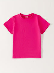 4pcs Boy's Mixed Sports T-Shirt Slightly Stretch Breathable Tee for Summer