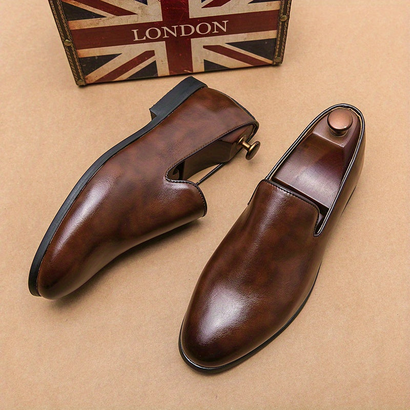 Men's Slip On Formal Shoes Non Slip Smart Casual Shoes