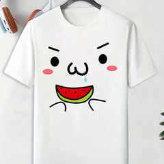 Men's Doodle Pattern T-shirt Active Tee