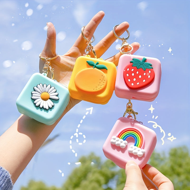Cartoon Silicone Coin Purse Key Bag Zipper for Girls
