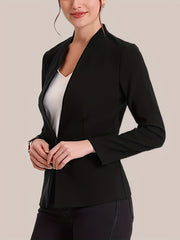 Business Casual Blazer Women's Plus Solid Long Sleeve V Neck Blazer