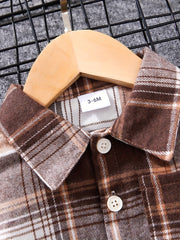 Kids Outfit Button Down Shirt Ripped Jeans Suit
