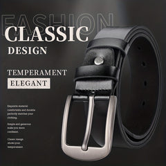 Men's Business Belt PU Leather Jeans Suit Pants Belt