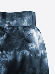 Tie-Dye Elastic Maxi Skirt