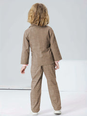 Boys Formal Outfit Blazer Shirt Pants Set