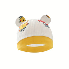 3pcs Baby Hat With Bear Ears Infant Beanie Caps Four Seasons