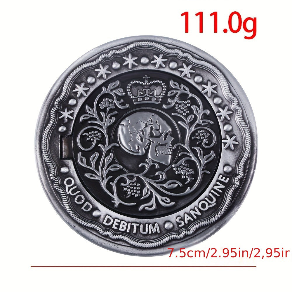 Big Size Blood Oath Marker Coin Retro Carved Pattern Metal Prop Accessories