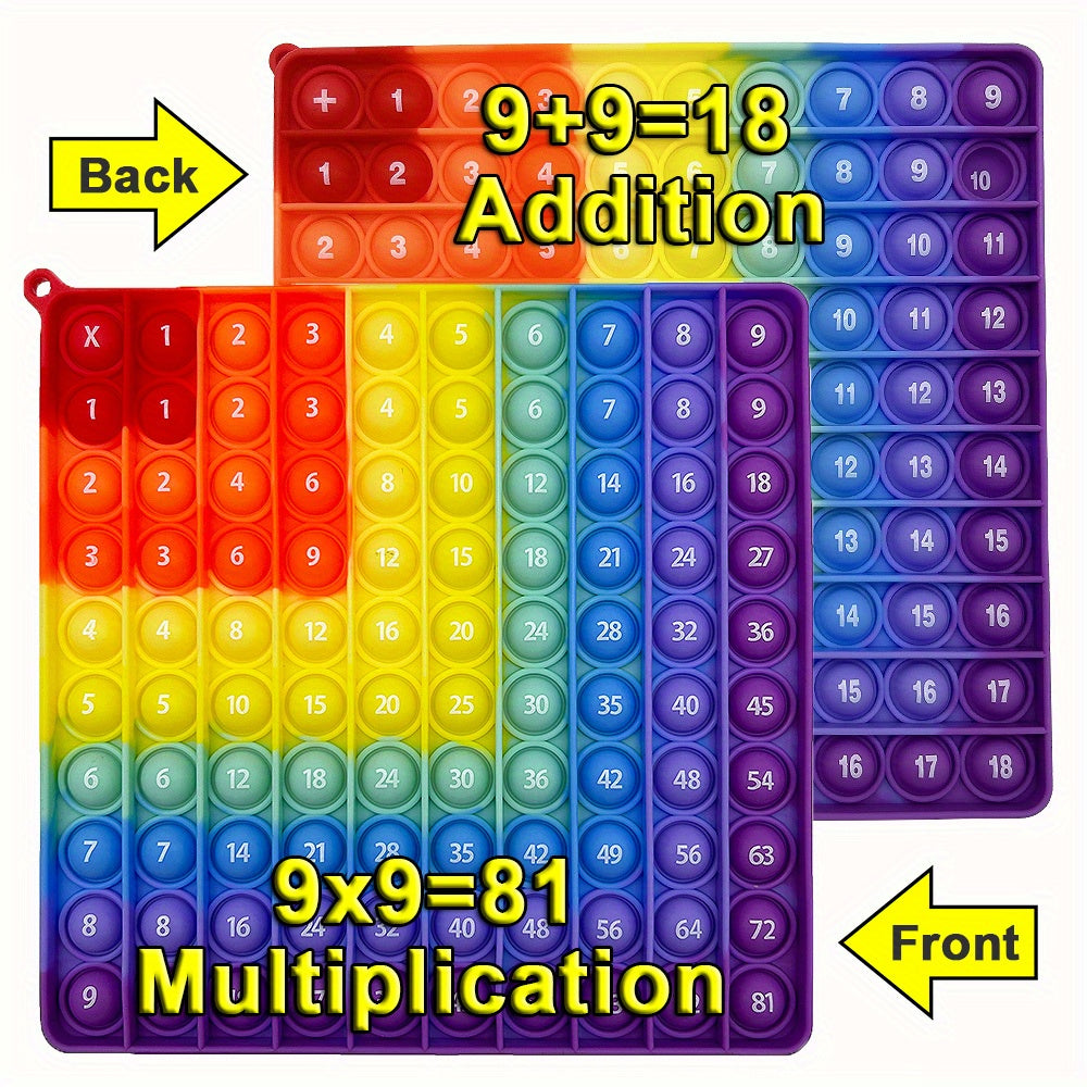 9x9 Math Learning Push Bubble Fidget Pop Toys - Educational Toys