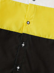 Boys Casual Lapel Shirt Short Sleeve Top for Summer