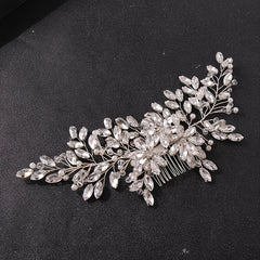 Crystal Rhinestone Hair Comb Insert Comb Head Jewelry Wedding Accessories