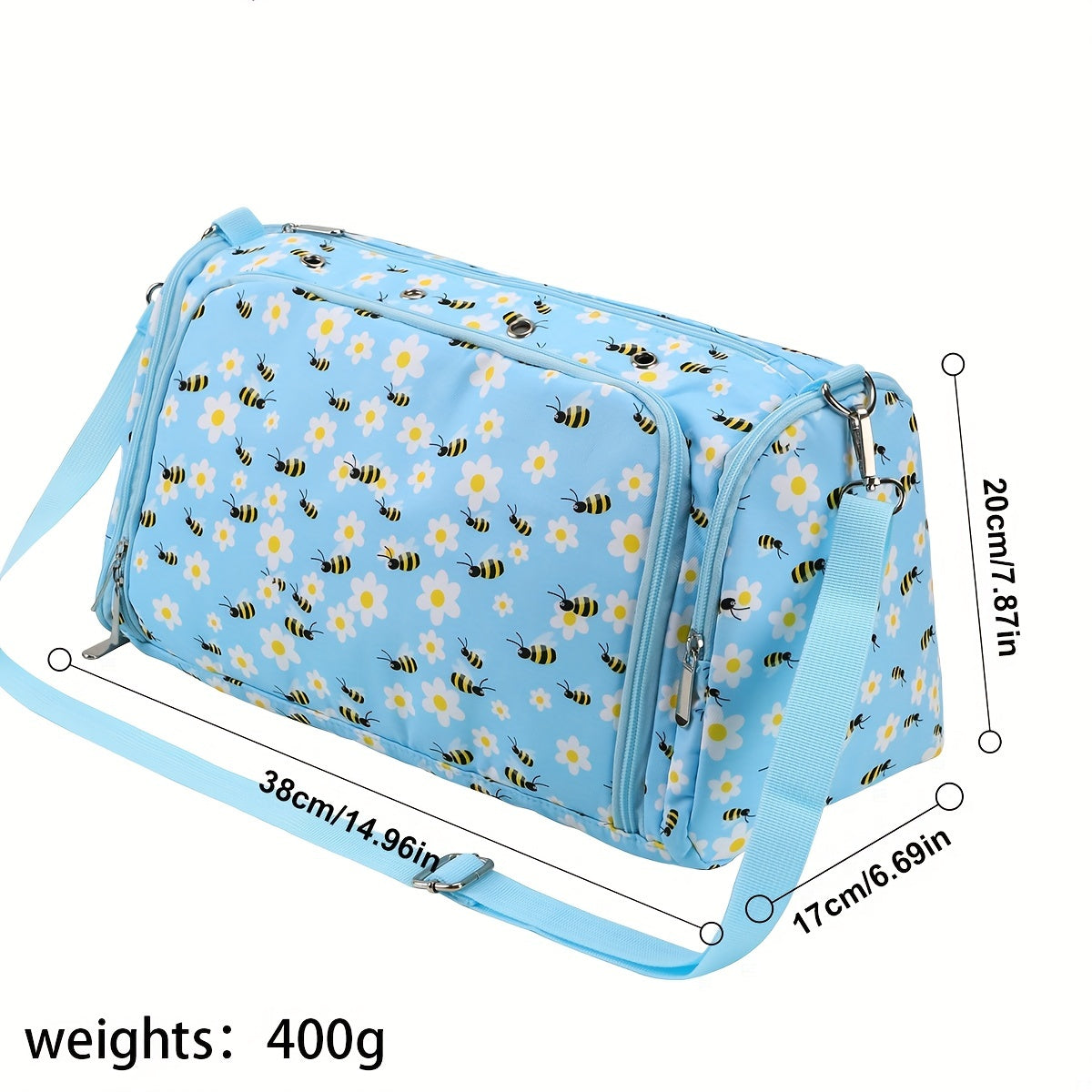 Crochet Yarn Storage Bag Large Capacity DIY Hand-woven Crossbody Bag