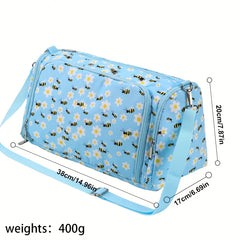 Crochet Yarn Storage Bag Large Capacity DIY Hand-woven Crossbody Bag