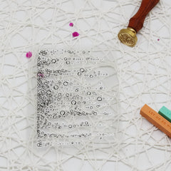 Transparent Water Drop Silicone Stamp for Crafting