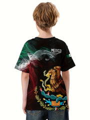 Eagle 3D Print Boys T Shirt Short Sleeve Tee For Kids