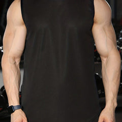 Men's Sleeveless Workout Tank Top Active Stretch Breathable Loose Fit