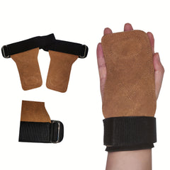 Cowhide Lifting Straps Neoprene Wrist Support Gloves