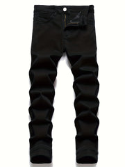 Men's Regular Denim Jeans With Pockets