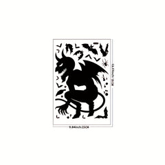 Halloween Window Cling Sticker Spooky Monster Decal