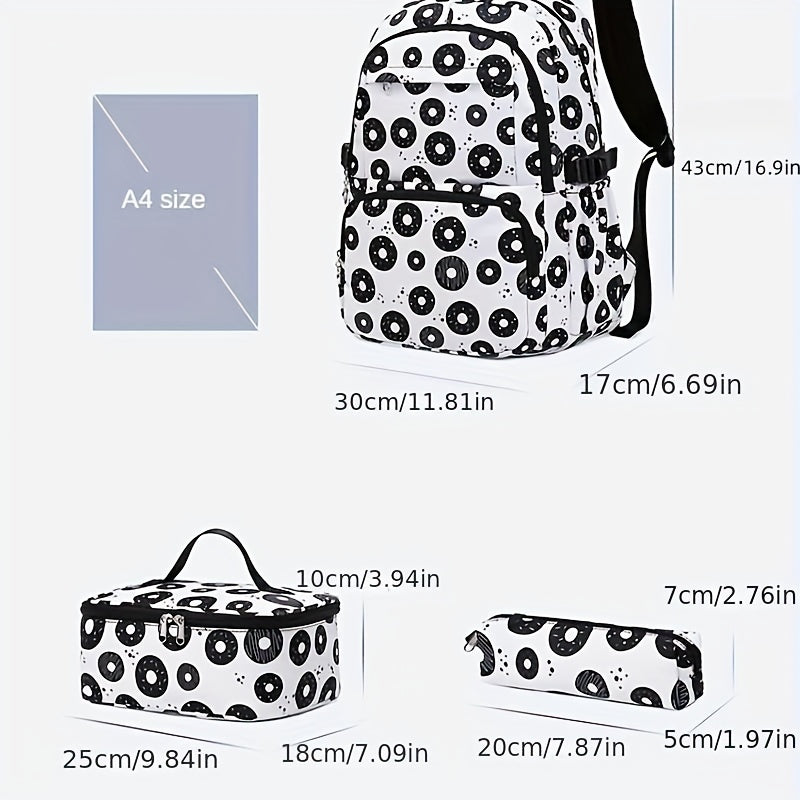 Boys School Bags Set - Backpack, Lunch Bag, Pencil Case