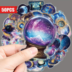 Enchanting Celestial & Magical Illustrations Vinyl Stickers Waterproof Decals