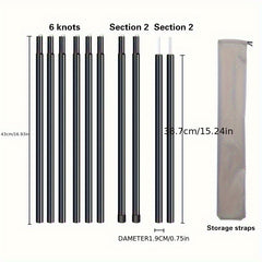 Adjustable 2m Outdoor Canopy Support Pole