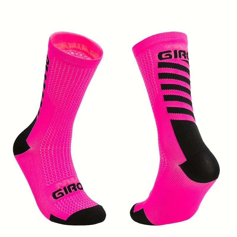 Quick Dry MTB Socks Assorted Colors Breathable Cycling Socks