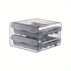 Double Layer Egg Tray Stackable Fresh Keeping Holder