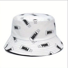 Colorful Bottle Print Bucket Hat Reversible Hip Hop Candy Basin Hat