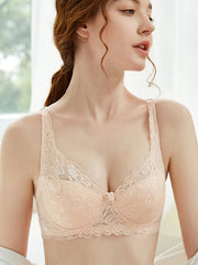 Lace Push Up Bra with Scallop Trim