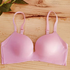 Solid T Shirt Bra Push Up Women's Lingerie