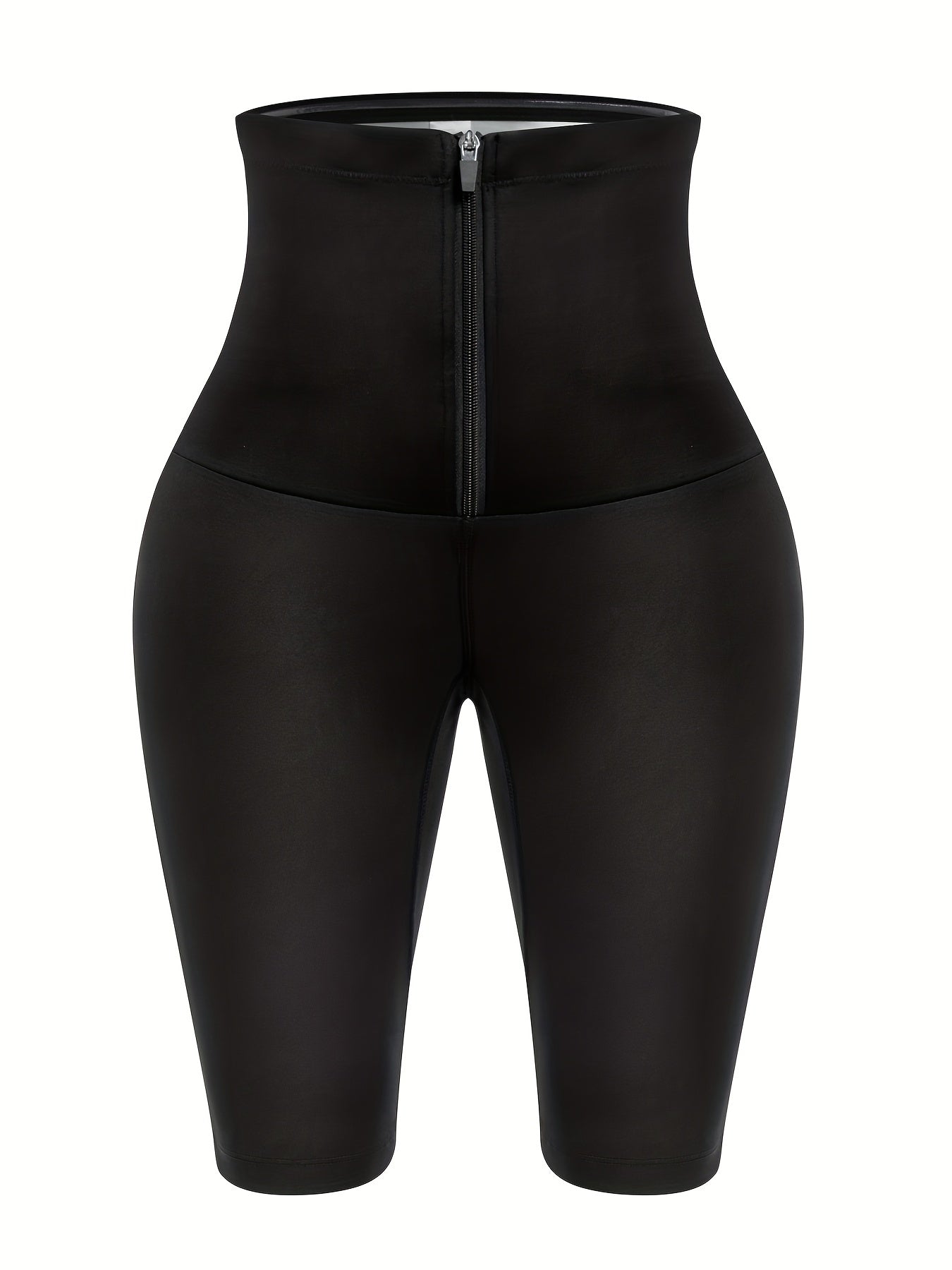 High Waist Shaping Shorts Tummy Control Compression Zipper Shorts
