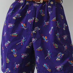 Cartoon Print Shorts Casual Wide Leg Summer Shorts