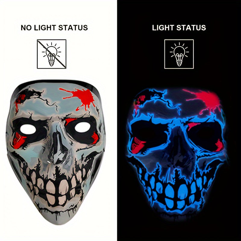 Halloween Luminous Mask Skull Head Mask Party Dating Bar Mask