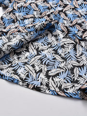 Boys Feather Print Shirt for Vacation Beach Kids Summer Clothes