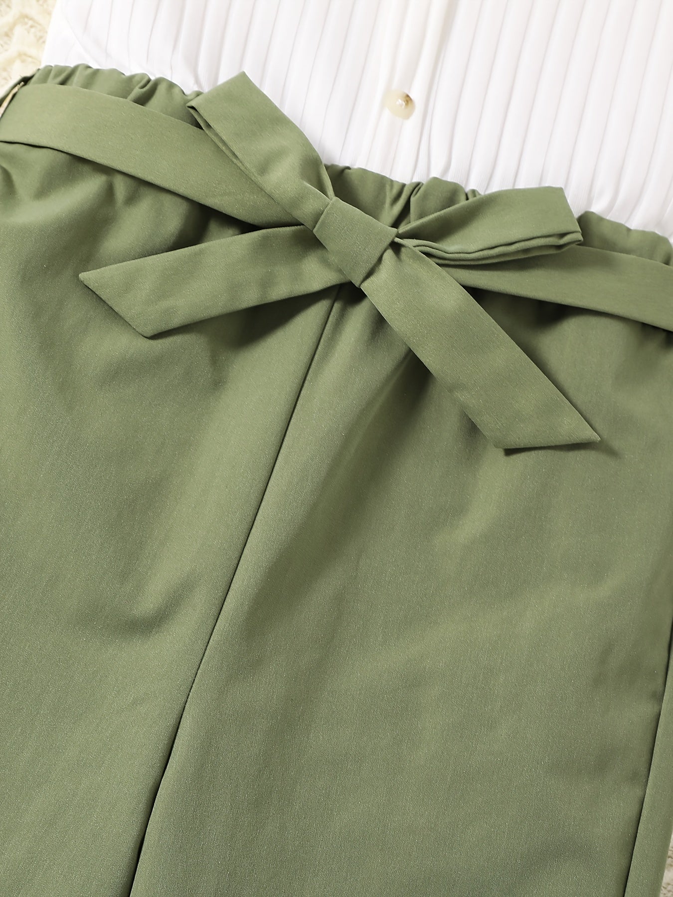Girls Belted Jumpsuit Set for Summer Party