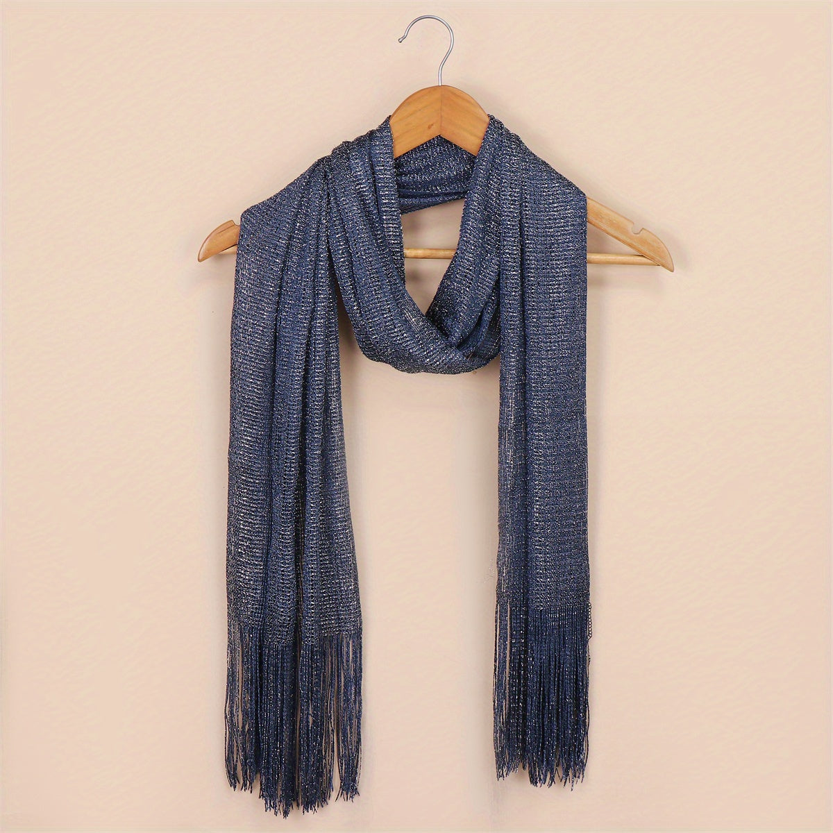 Elastic Fringed Shawls And Wraps For Evening Wear