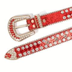 Rhinestone Buckle Belt for Girls and Boys