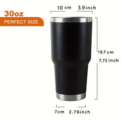 30oz Insulated Tumbler Stainless Steel Travel Coffee Mug with Lid & Straws