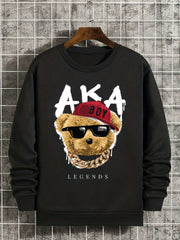 Rich Bear And Astronaut Print Boys Sweatshirt