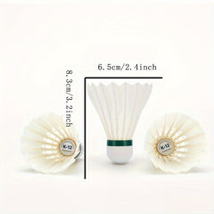 12PCS Badminton Shuttlecocks for Training