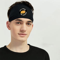 Funny Frog Wizard Print Men's Sports Headband