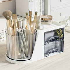 360 Rotatable Pen Holder Cosmetics Storage Rack Handicraft Storage Box