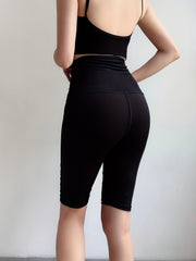 High Waist Three Breasted Button Leggings