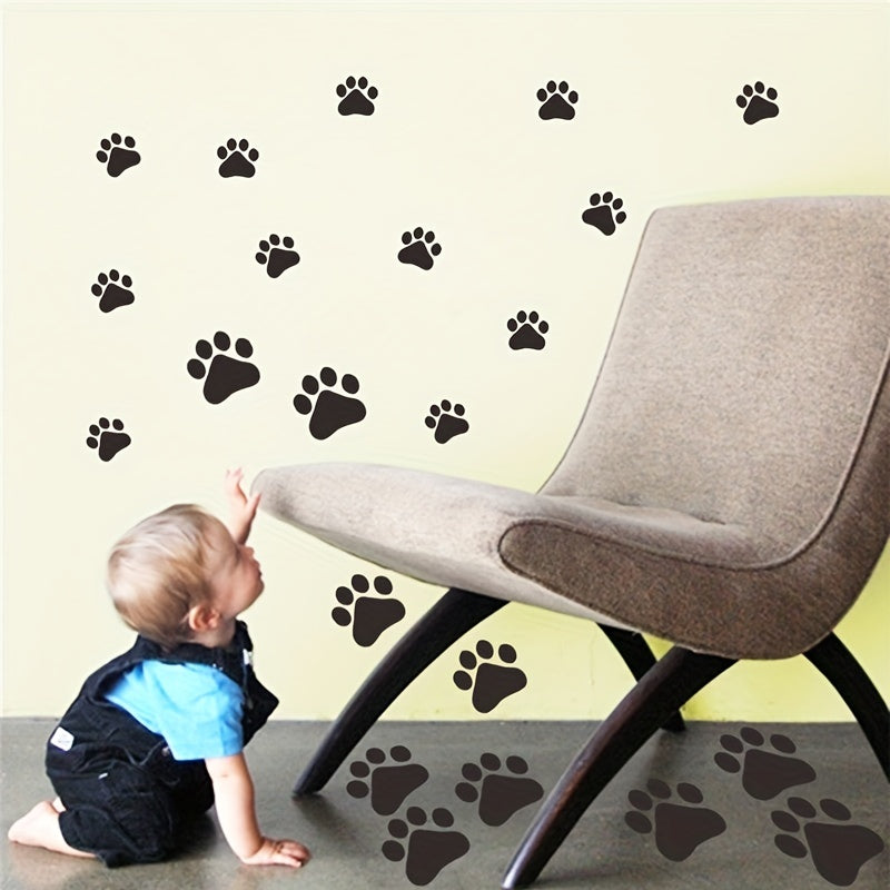 Paw Print Sticker Dog Paw Print Label Room Decal Home Wall Sticker DIY