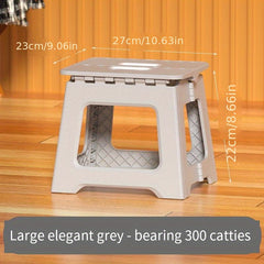 Durable Folding Stool Non Slip Surface Home Travel Outdoor