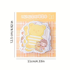 100 Sheets Cartoon Note Paper for Student Handbooks and Decorations