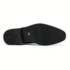 Men's Woven Effect Oxford Shoes Lace up Front Dress Shoes For Men