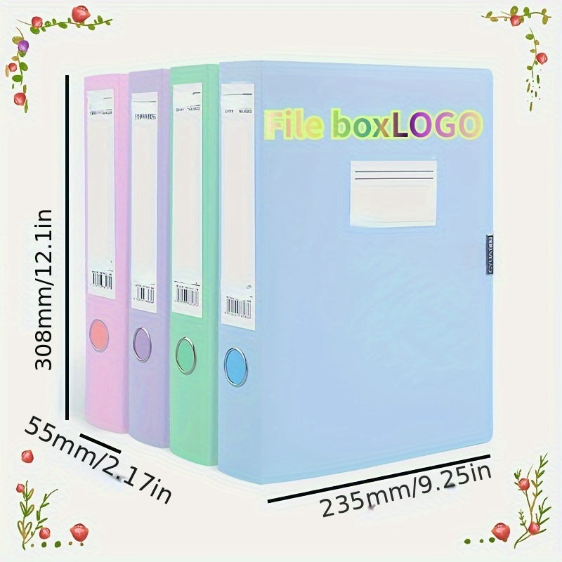Morandi Plastic File Box Large Capacity Storage Box