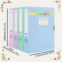 Morandi Plastic File Box Large Capacity Storage Box
